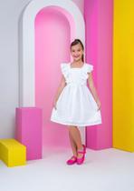 Vestido feminino infantil branco