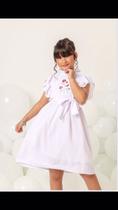Vestido feminino infantil branco