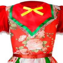 Vestido Feminino Infantil Festa Junina Com Culote Vestido Feminino Infantil Festa Junina Com Culote