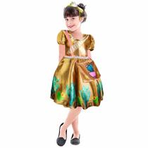 Vestido Feminino Infantil Festa Junina Maria Bonita Com Bolsa e Tiara