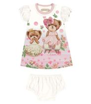 Vestido Feminino Infantil Urso Trick Nick Rosa - Trick Nick Baby