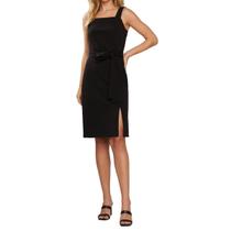 Vestido Feminino Infini Social com Cinto Preto - 93981