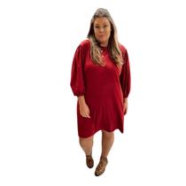 Vestido Feminino Jade Elástico Nos Punhos E Laço Nas Costas