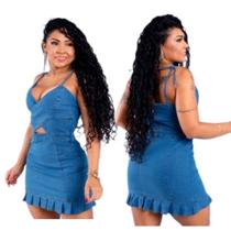 Vestido Feminino Jeans Azul Claro Com Elastano Vestido de Festa