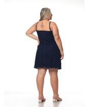 Vestido Feminino Jeans com Elastano Plus Vestido Feminino Jeans com Elastano Plus
