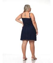 Vestido Feminino Jeans com Elastano Plus