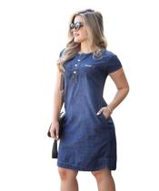 Vestido Feminino Jeans... Vista-se Com Estilo