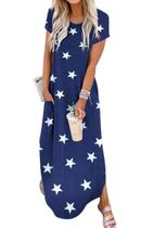 Vestido feminino Jeqeocafy, casual, solto, vestido de verão maxi com bolsos Vestido feminino Jeqeocafy, casual, solto, vestido de verão maxi com bolsos