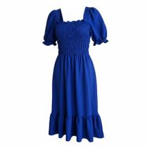 Vestido Feminino Juvenil com Babado Conforto e Estilo que Encantam! Não Encolhe Nem Amassa Vestido Feminino Juvenil com Babado Conforto e Estilo que Encantam! Não Encolhe Nem Amassa