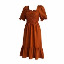 Vestido Feminino Juvenil com Babado Conforto e Estilo que Encantam! Não Encolhe Nem Amassa Vestido Feminino Juvenil com Babado Conforto e Estilo que Encantam! Não Encolhe Nem Amassa