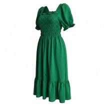 Vestido Feminino Juvenil com Babado Conforto e Estilo que Encantam! Não Encolhe Nem Amassa Vestido Feminino Juvenil com Babado Conforto e Estilo que Encantam! Não Encolhe Nem Amassa