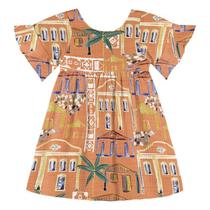 VESTIDO FEMININO Laranja Alvorada 8 anos milon