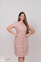 Vestido feminino listrado