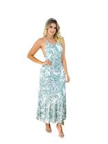 Vestido Feminino Longo Estampado Roupas Femininas 1675