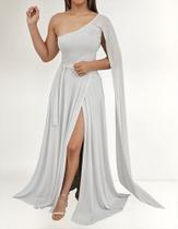 Vestido Feminino Longo Festa Madrinha Capa Longa, Casamento