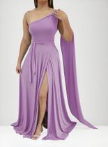 Vestido Feminino Longo Festa Madrinha Capa Longa, Casamento