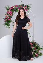 Vestido Feminino Longo Godê em Renda Festas e eventos Vestido Feminino Longo Godê em Renda Festas e eventos