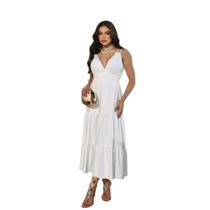 Vestido feminino longo midi festa / alça