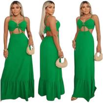 Vestido Feminino Longo new woo