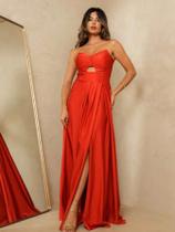 Vestido Feminino Longo sem alça Borboleta em tecido Trilobal Elastano - Elegância e Estilo pa