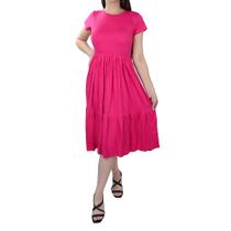 Vestido Feminino LZT Viscose 3 Marias Pink - 8076