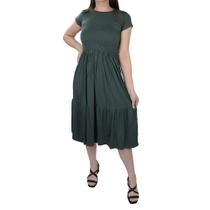Vestido Feminino LZT Viscose 3 Marias Verde - 8076