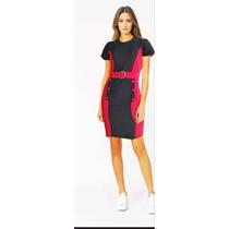 Vestido feminino malha canelada com cinto manha midi moda evangelica