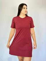 Vestido Feminino Manga Curta Gola Redonda Casual Tribo Livre Adicionar aos favoritos R 49 , 99