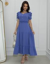 Vestido Feminino Manga Princesa Bufante Duna