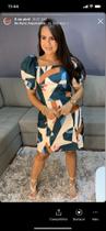 Vestido feminino mide, tecido em linha, dona da moda Vestido feminino mide, tecido em linha, dona da moda