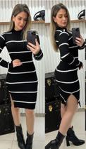 Vestido Feminino Midi Canelado Tamanho Unico