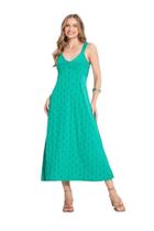 Vestido Feminino Midi De Alça Duplas Viscose Creponada Vestido Feminino Midi De Alça Duplas Viscose Creponada