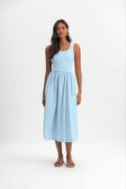 Vestido feminino midi em ribana Essendi - G