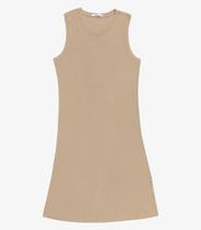 Vestido Feminino Midi Plus Size Secret Marrom