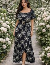 Vestido Feminino Mullet Ciganinha Malha Fluity Vestido Feminino Mullet Ciganinha Malha Fluity