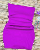 Vestido Feminino Na Cor Roxa Sem Alça TAM P