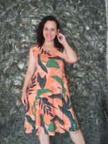 Vestido feminino plus Vestido feminino plus