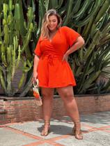 vestido feminino plus size cor vermelho tamanho G3