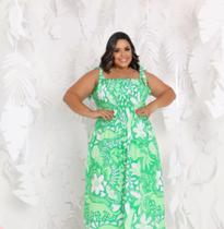 Vestido feminino Plus Size longo preto com eslastec