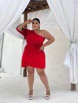 Vestido feminino plus size mula manca com faixa