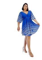 Vestido Feminino Plus Size Tendência Viscose Longo R68