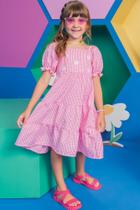 Vestido feminino Quadriculado Floral Vestido feminino Quadriculado Floral
