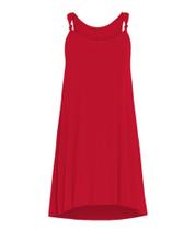 Vestido Feminino Regata com Detalhe em Nó Curto Liso Fresco para dia dia Tribo Livre