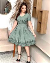 Vestido Feminino Rodado Plus Size Conforto Estilo e Caimento Perfeito Para Valorizar a Beleza