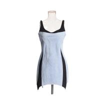 Vestido Feminino Sem Mangas, Cintura Alta, Costas Nuas, Decote Quadrado, Modelador, Da TWOTWINSTYLE