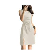 Vestido Feminino Sem Mangas Com Decote Em O ZANZEA Vestido Elegante Com Drapeado Para Festa De Verão