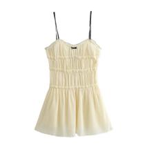 Vestido Feminino Slim Fit Com Cinto Texturizado Decorado Com Laço Primavera Verão 2024