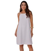 Vestido Feminino Soltinho Alfaiataria Duna Alças Reguláveis Vestido Feminino Soltinho Alfaiataria Duna Alças Reguláveis