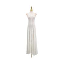Vestido Feminino Solto Sem Mangas Com Gola O, Cintura Alta, Cor Sólida E Apliques, Elegante E Vestido Feminino Solto Sem Mangas Com Gola O, Cintura Alta, Cor Sólida E Apliques, Elegante E