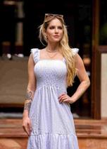 Vestido Feminino Sophia Midi Modelo Duas Marias Com Alcinha